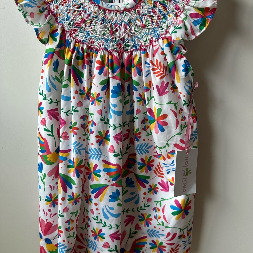 NWT Cecil and Lou Fiesta Smocked Dress